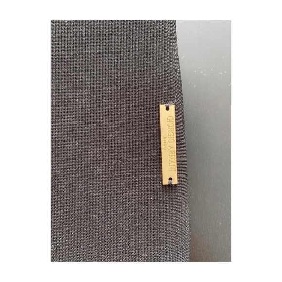 Giorgio Armani Brown Fabric Wristlet Clutch with Gold Hardware - Picture 5 of 5